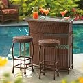 Tropiji Wicker 3–pc. Bar Set