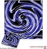 Sony PS3 Slim Skin - Alecias Swirl 02 Blue