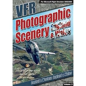 VFR Scenery Pack Vol 2: Central & Western England & Wales (Add on for FS 2002/4) (PC DVD)