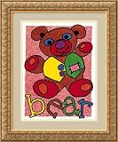 Bear Framed Art Print by Karen Gutowsky,13.5 in. x 16.2 in. Framed