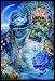 Josephine Wall (Key to Eternity) White Wood-Mounted Art Poster Print - 24