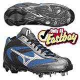 Mizuno Mens 9-Spike Lite Vapor G2 Metal Cleats (Mid)