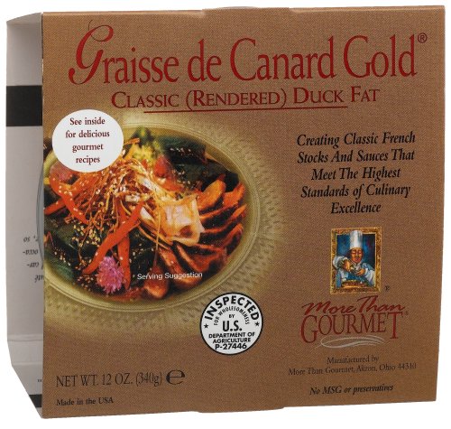 More Than Gourmet Graisse De Canard Gold® Rendered Duck Fat, 12-Ounce Units (Pack of 2) by More Than Gourmet