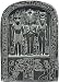 The Sacred Triad: Isis, Osiris and Horus Egyptian Relief