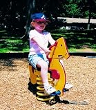 Kidstuff Playsystems 9704 Spring Horse, Yellow