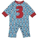 【H28年春物】 chocola(ショコラ) 天竺ロケットPtカバーオール 80cm/ミズイロ系 NO.CH-1621-63074