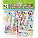 Diamond Squawker Blowers, Assorted 24ct