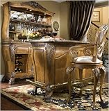 AICO 60500 / 60509 / 60504 Eden Bar Set in Amaretto