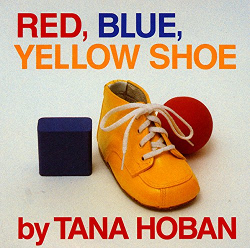 red blue yellow shoe