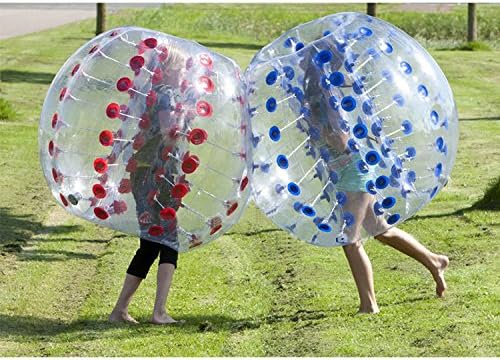 ONLINEPLAZAA Bubble Soccer Ball Suit Dia 5' (1.5m) Inflatable Body Zorbing Bumper Ball Game for Adults