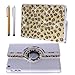 Eco-Fused Rotating Faux Leather Bling Case for Apple iPad Mini 1/2/3 - Including 2 Stylus Pens - 2 Screen Protectors - Microfiber Cleaning Cloth (Leopard)