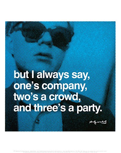 Three's a Party Art Poster Print by Andy Warhol, 11x14