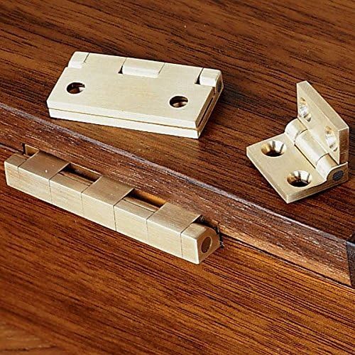 Brusso Small Box Hinges (Pair), 3/4" L x 1/2" W