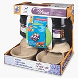 Petmate Le Bistro Medium Watering and Feeding System Combo (Medium - 15.75'' x 9'' x 18.75'')