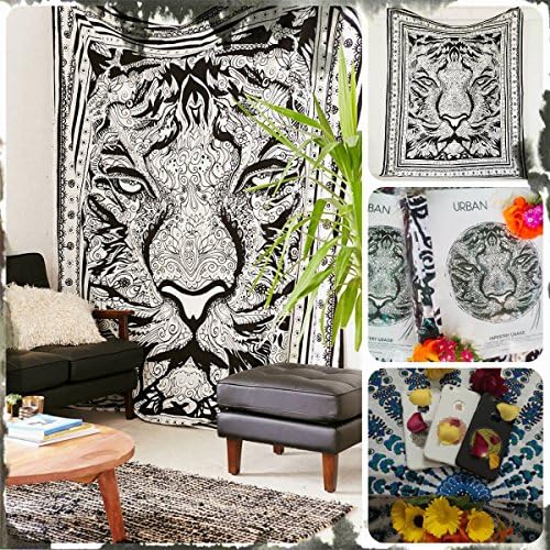 UrbanKnot combo Throw Indian Hippie Tapestry Wall Hanging,Urban Outfitters Tapestry Wall Decor Dorm Decor Bedding with Iphone 6 Cover