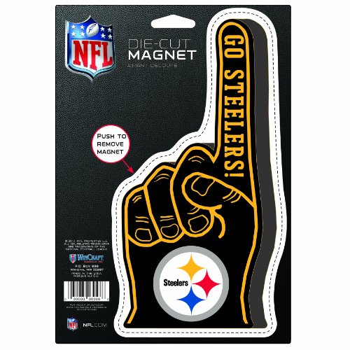 NFL Pittsburgh Steelers Die Cut 1 Finger Logo Home Garden Decor