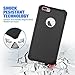 iPhone 7 Plus case GUSO iPhone 7 Plus Case Cover Accessories [Drop Protection] [Shock Proof] Hybrid Dual Layer Rubber Plastic Impact Defender Rugged Slim Hard Case for Apple iPhone 7 Plus-Black