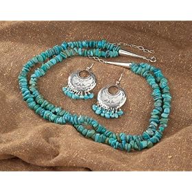 Turquoise Sterling Silver Necklace by Southwest Spirit