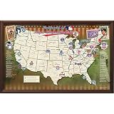 Map Your Travels Major League Baseball Ballparks Map Set