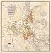 1927 BEAUTIFUL CANBERRA AUSTRALIA ART DECO WALL MAP