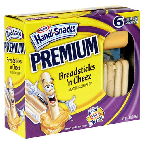 Handi Snacks, Premium Breadsticks N Cheez, 6.54-Ounce Boxes (Pack of 12)