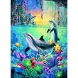 Dolphin Falls 500+pc Jigsaw Puzzle by Sherry Vintson