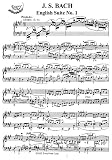 Bach J.S. English Suite No. 1 in A Major: Instantly download and print sheet music