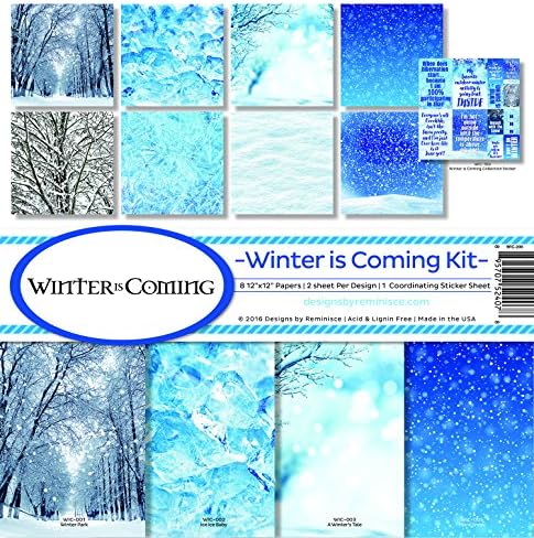 Reminisce Winter Is Coming Scrapbook Collection Kit