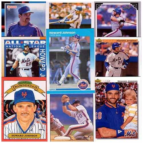 Various Brands New York Mets Howard Johnson 20 Card Set