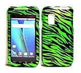 Green Zebra Strips Snap on Hard Protective Cover Case for Samsung Fascinate ....