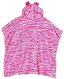 Joe Boxer Girls 3 -10x Girl's Pink Hooded Snuggle Blanket, Zebra