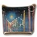 Lenticular Purse, 3D Lenticular Image, Candles, Sleigh Through Canles, Christmas 214-Pavia