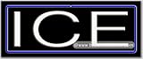 Ice Neon Sign (13H x 32L x 3D)