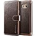Galaxy Note 5 Case, Verus [Layered Dandy][Coffee Brown] - [Premium Leather Wallet][Slim Fit] For Samsung Note 5