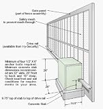 Hy-Security 222CEST Slide Gate Operator - 1HP 208VAC, 3-Phase Green powder paint