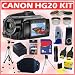 Canon Vixia HG20 AVCHD 60GB HDD Camcorder + Deluxe Accessory Kit