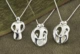 Silver Loving Family Necklace 1 Parent