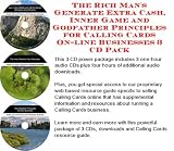 The Rich Man's Generate Extra Cash, Inner Game and Godfather Principles for Calling Cards On-line Businesses 3 CD Pack