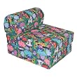 Children's Studio Chair Sleeper Jr. Twin 24" Jungle Pattern By Elite Furniture