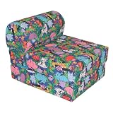 Children's Studio Chair Sleeper Jr. Twin 24" Jungle Pattern By Elite Furniture