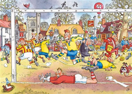 Jumbo 13514 - Wasgij Original 14 - Fu&szlig;ball-Wahnsinn! - 1000 Teile Preisvergleich