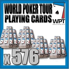 576 Bee World Poker Tour WPT Plastic Coated Poker Playing Cards Lot by Bee
