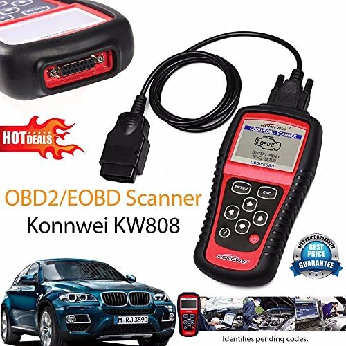 KONNWEI KW808 OBD2 / EOBD Auto Code Scanner Tool Work for US, Asian &amp; European Cars