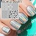 NICOLE DIARY Geometry Pattern Nail Art Stamp Template Image Stamping Plate NDP-111