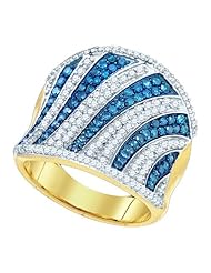 1.45CTW BLUE DIAMOND FASHION BAND