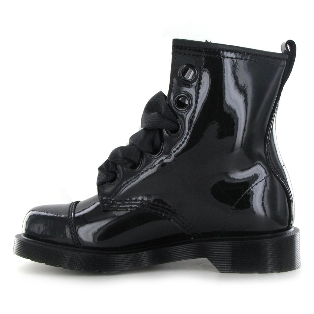 Doc Martens Women's Grace Bow Boot,Patent Leather Doc Martens,Grace Bow