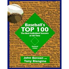 Baseball's Top One Hundred: The Best Individual Seasons of All Time