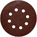 Porter-Cable 735800805 5-Inch 80 Grit Eight-Hole Hook and Loop Sanding Discs - 5 Pack