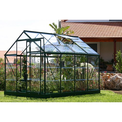 The Greenline Greenhouse has a rust resistant, GREEN powder coated The Greenline Greenhouse has a rust resistant, GREEN powder coated