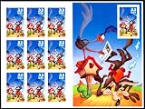 Looney Tunes Wile E Coyote and Road Runner Collectible Stamp Sheet
